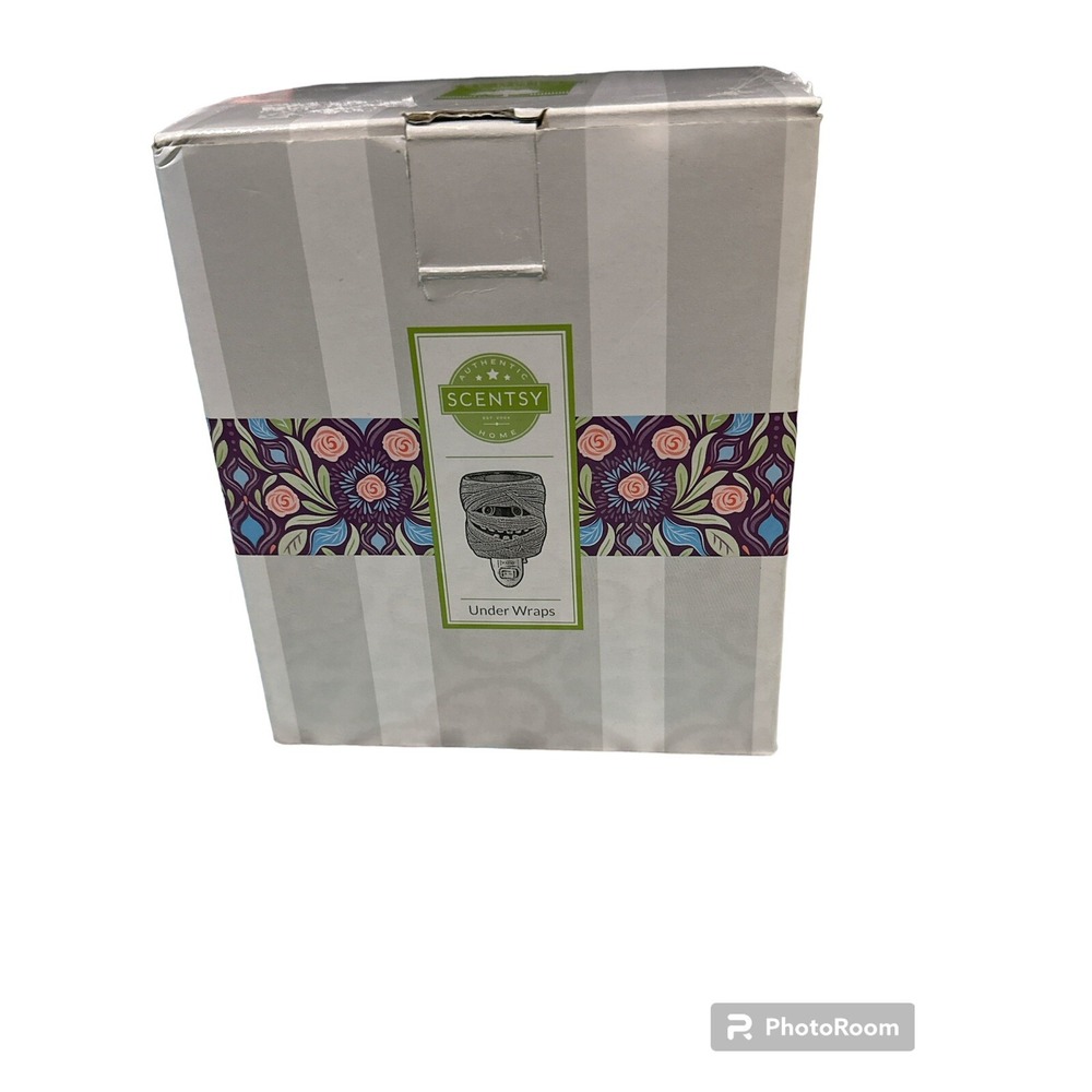 Scentsy Under Wraps Mummy Halloween MINI Wall Plug-In Wax Warmer - New In Box